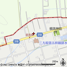 静岡県浜松市中央区根洗町11周辺の地図