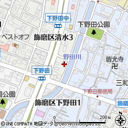 八剣伝 姫路飾磨店周辺の地図
