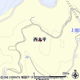 愛知県西尾市東幡豆町西大平周辺の地図