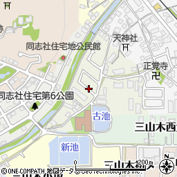 京都府京田辺市三山木西ノ河原周辺の地図