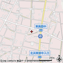 静岡県浜松市浜名区東美薗1259-6周辺の地図