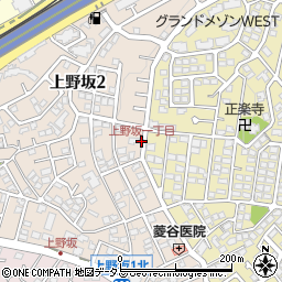 上野坂一丁目周辺の地図