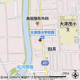 ＥＮＥＯＳ田井ＳＳ周辺の地図