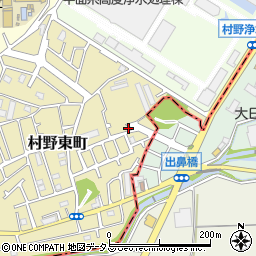 大阪府枚方市村野東町70-1周辺の地図