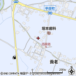 兵庫県加古川市平荘町養老148-1周辺の地図