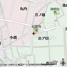 愛知県西尾市吉良町小山田治ア田73周辺の地図