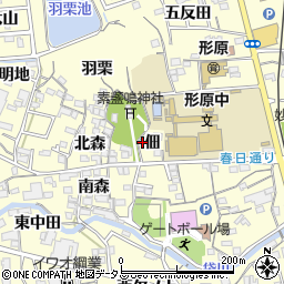 愛知県蒲郡市形原町佃1周辺の地図
