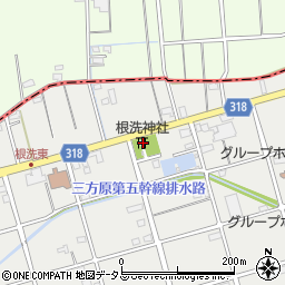 静岡県浜松市中央区根洗町247周辺の地図