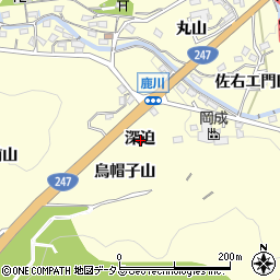 愛知県西尾市東幡豆町深迫周辺の地図