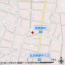 静岡県浜松市浜名区東美薗1257周辺の地図