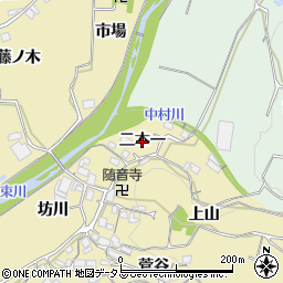 京都府和束町（相楽郡）中（二本一）周辺の地図