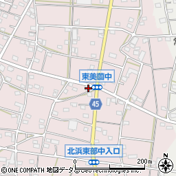 静岡県浜松市浜名区東美薗1252周辺の地図