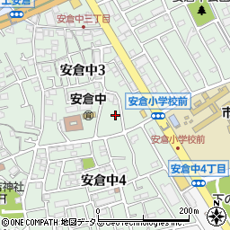 兵庫県宝塚市安倉中周辺の地図