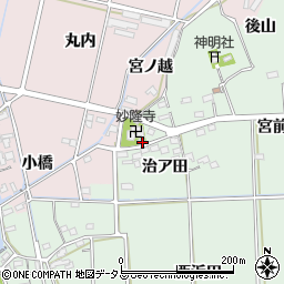 愛知県西尾市吉良町小山田治ア田66周辺の地図