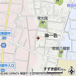 静岡県浜松市浜名区油一色136-1周辺の地図