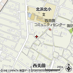 静岡県浜松市浜名区西美薗1501-4周辺の地図