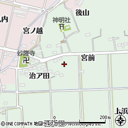 愛知県西尾市吉良町小山田治ア田25周辺の地図