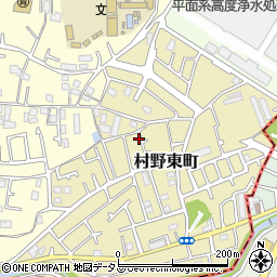 大阪府枚方市村野東町周辺の地図