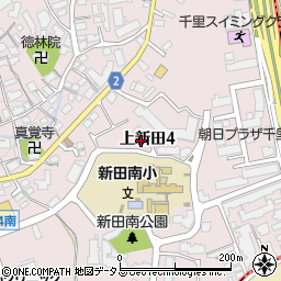 ドムール千里桃山台周辺の地図