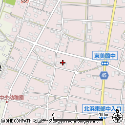 静岡県浜松市浜名区東美薗1234周辺の地図