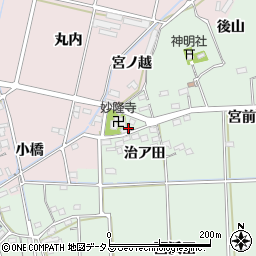 愛知県西尾市吉良町小山田治ア田61周辺の地図