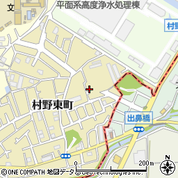 大阪府枚方市村野東町70-9周辺の地図