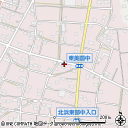 静岡県浜松市浜名区東美薗1258周辺の地図