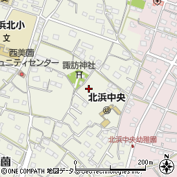 静岡県浜松市浜名区西美薗1725周辺の地図