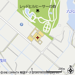 高野尾花街道朝津味周辺の地図