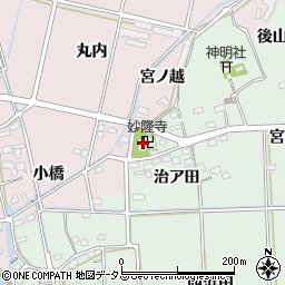 愛知県西尾市吉良町小山田治ア田64周辺の地図