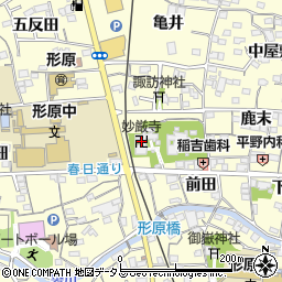 妙厳寺周辺の地図