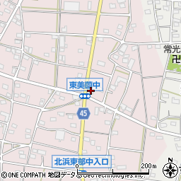 静岡県浜松市浜名区東美薗1309周辺の地図
