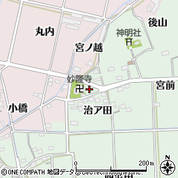 愛知県西尾市吉良町小山田治ア田59周辺の地図