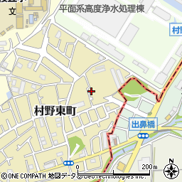 大阪府枚方市村野東町70-10周辺の地図