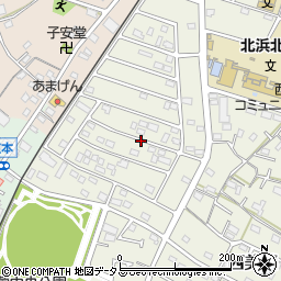 静岡県浜松市浜名区西美薗周辺の地図