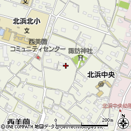 静岡県浜松市浜名区西美薗1632周辺の地図
