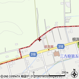 静岡県浜松市中央区根洗町7周辺の地図