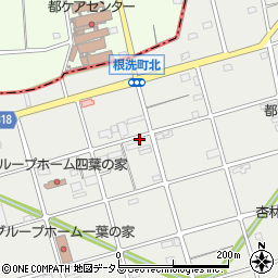静岡県浜松市中央区根洗町196周辺の地図