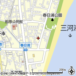 愛知県蒲郡市形原町春日浦13周辺の地図