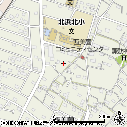 静岡県浜松市浜名区西美薗1598-1周辺の地図