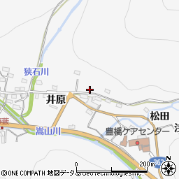 愛知県豊橋市嵩山町井原周辺の地図