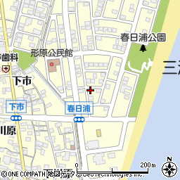愛知県蒲郡市形原町春日浦15-4周辺の地図