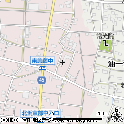 静岡県浜松市浜名区東美薗1313周辺の地図