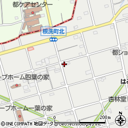 静岡県浜松市中央区根洗町165周辺の地図