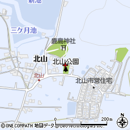 兵庫県高砂市阿弥陀町北山周辺の地図
