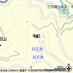愛知県西尾市東幡豆町平岩周辺の地図