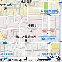 阪奈サービスセンター周辺の地図