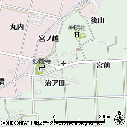 愛知県西尾市吉良町小山田治ア田9周辺の地図