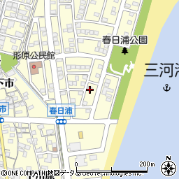 愛知県蒲郡市形原町春日浦13-9周辺の地図