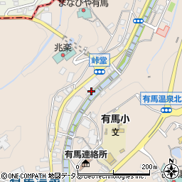 兵庫県神戸市北区有馬町173周辺の地図